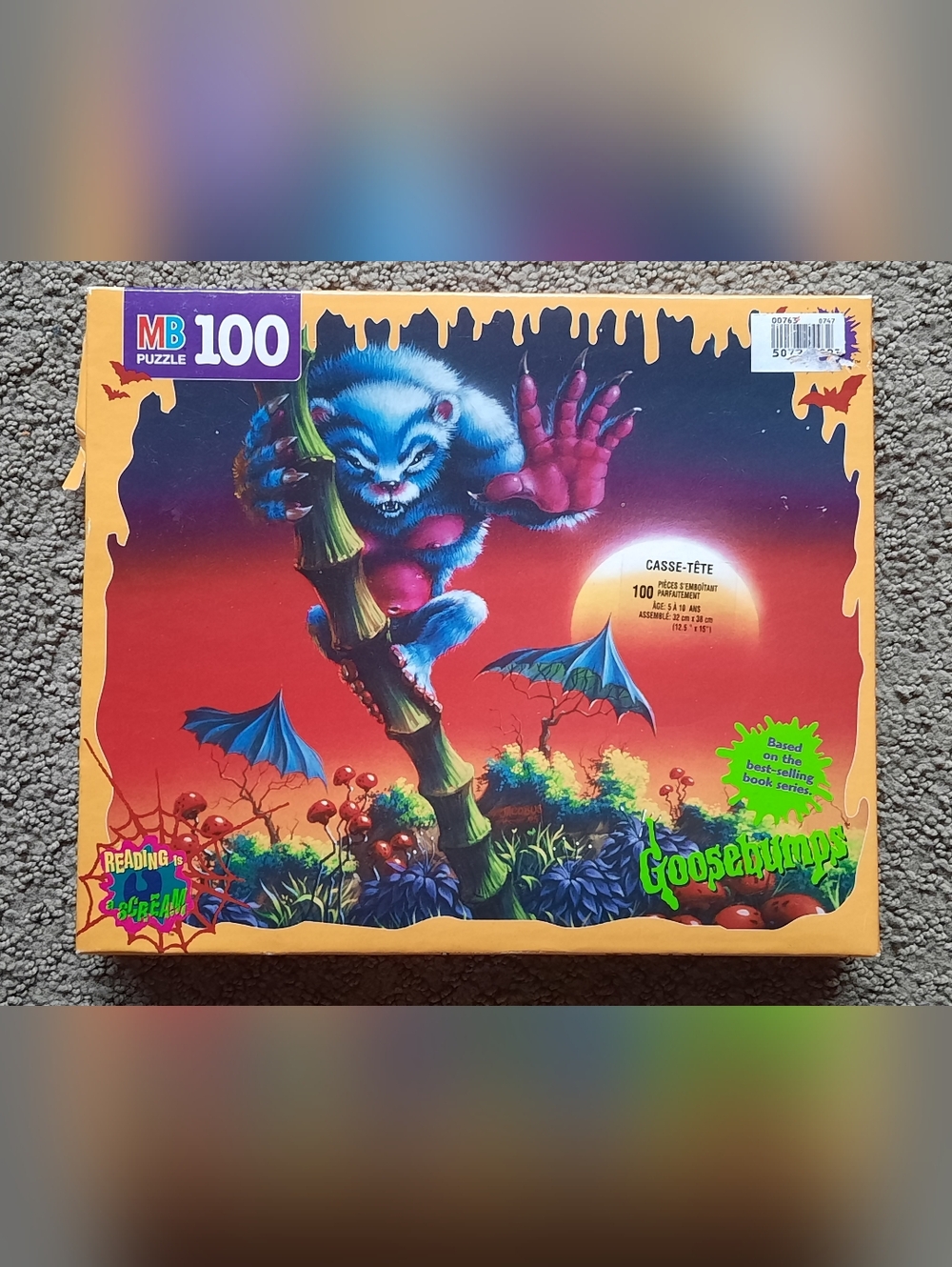VTG 1996 Goosebumps The Beast From the East #43 100 Piece Jigsaw Puzzle Complete